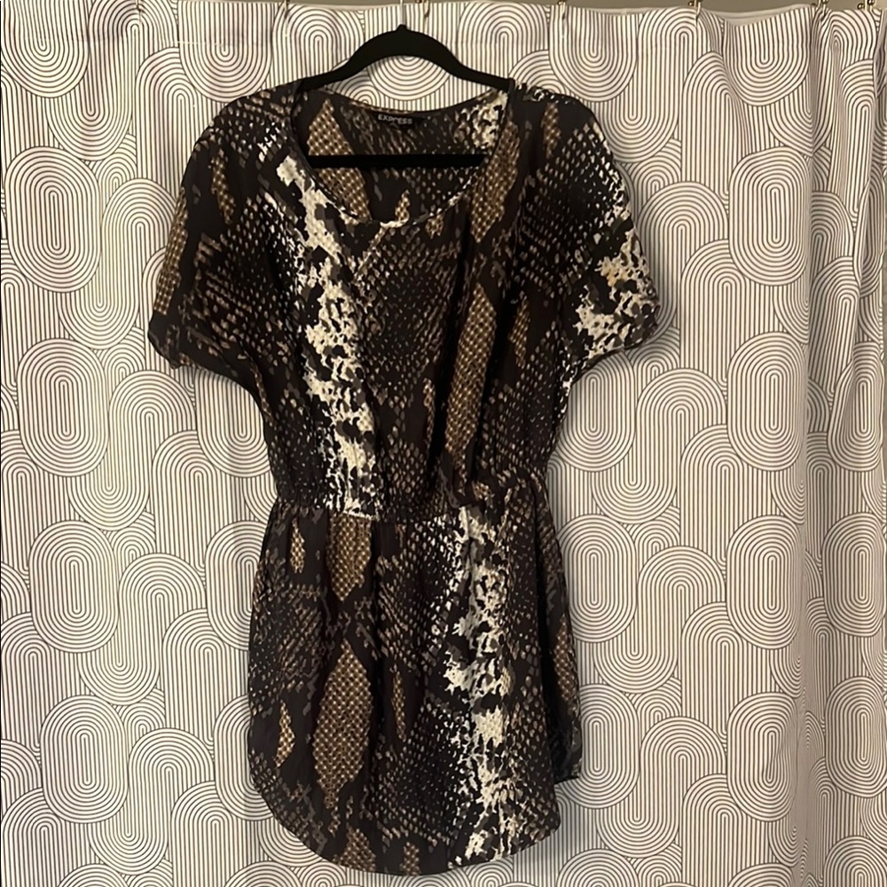 Stylish Brown and Black Women's dress for beach or casual day